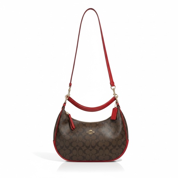 NWT Coach Harley East West Hobo in Signature Coated Canvas - Picture 2 of 10